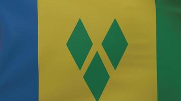 Saint Vincent und die Flaggentextur der Grenadinen foto