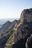 berge des klosters montserrat foto