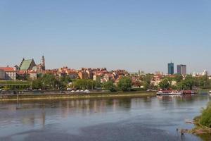 Altstadt an der Weichsel malerische Landschaft in der Stadt Warschau, Polen foto