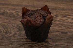 leckere süße Schokoladen-Muffin-Bäckerei foto