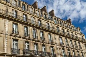 schöne pariser straßenansicht paris, frankreich europa foto