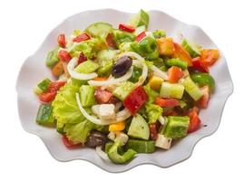 leckerer griechischer salat foto