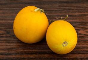 kleine gelbe Melone foto