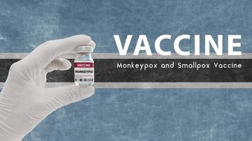 Impfstoff gegen Affenpocken und Pocken, Affenpocken-Pandemievirus, Impfung in Botswana gegen Affenpocken Bild hat Rauschen, Körnigkeit und Komprimierungsartefakte foto