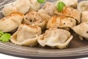 Russisches Pelmeni-Gericht foto