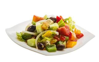 leckerer griechischer salat foto