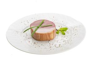 Speck mit Gemüse foto