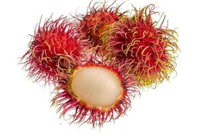 Rambutan auf Weiß foto