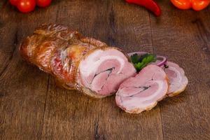 geräuchertes Schweinefleisch foto