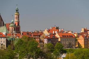 Altstadt an der Weichsel malerische Landschaft in der Stadt Warschau, Polen foto