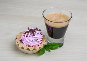 Kuchen mit Espresso foto