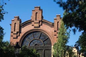 Gebäudefassaden von großem architektonischem Interesse in der Stadt Barcelona - Spanien foto