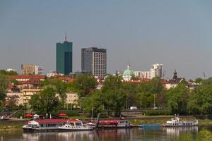 Altstadt an der Weichsel malerische Landschaft in der Stadt Warschau, Polen foto