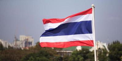 Nationalflagge von Thailand foto