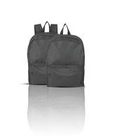 Reisetaschen Rucksack Stofftasche Schattenauflage isoliert auf Hintergrund mit Ausschnitt foto