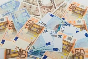 altgriechische 1000 Drachmen Banknoten und Euro-Scheine