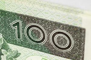 banknote 100 pln - polnisch zloty foto