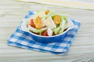 Caesar Salat mit Huhn foto