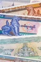 Myanmar Geld Kyat Banknote Nahaufnahme