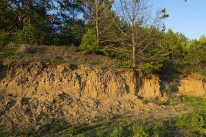 Schwalbennester im steilen Berg foto