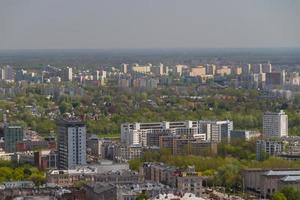 Warschauer Skyline mit Warschauer Türmen foto