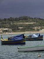 Hafen von Marsaxlokk auf der Insel Malta foto