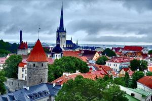 Stadt Tallinn in Estland foto