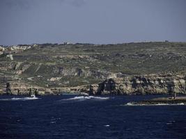 die insel gozo im mittelmeer foto