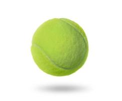 Tennisball isoliert auf weißem Hintergrund foto