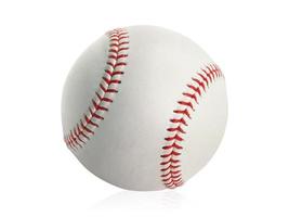 Baseball isoliert auf weißem Hintergrund foto