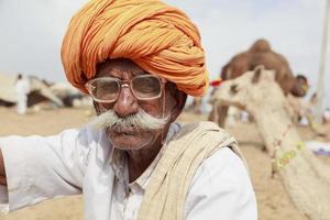 Rajasthani älterer Mann Pushkar