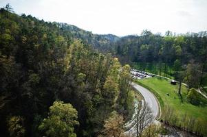 Parken von oben, Tschechien. Brünn, Region Südmähren. foto