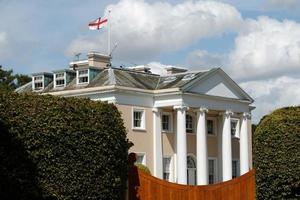 Littlebourn, Kent, Großbritannien, 2014. Blick auf Howletts Mansion foto