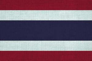 Nationalflaggenbaumwolle von Thailand foto