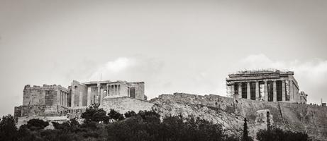 athen attika griechenland 2018 akropolis von athen ruinen parthenon griechenland hauptstadt athen in griechenland. foto