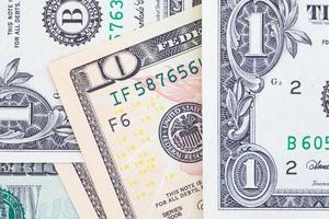 Dollar-Banknoten für Geschäfts- und Finanzkonzept foto