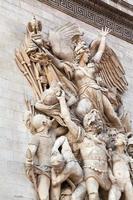 Skulpturendekoration des Triumphbogens in Paris