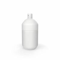 weiße Sprühflasche 3D-Modellierung foto