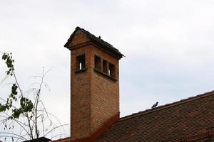 Ziegeldächer der Stadt Ljubljana, der Hauptstadt Sloweniens. foto