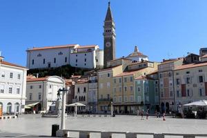 Piran ist ein Ferienort an der Adriaküste in Slowenien. foto