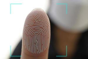 Fingerabdruckscan bietet sicheren Zugriff. foto