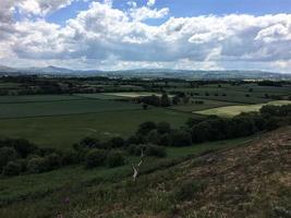 ein blick auf die landschaft von shropshire vom lyth hill in der nähe von shrewsbury foto