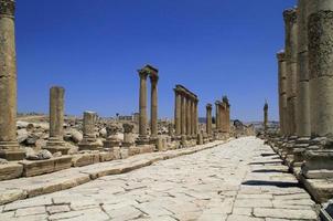 Jerash - die epischen römischen Ruinen in Jordanien foto