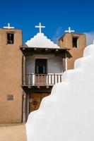 San Geronimo Kapelle in Taos Pueblo, USA foto