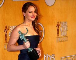 Los Angeles, 27. Januar - Jennifer Lawrence posiert im Presseraum bei den 2013 Screen Actor's Guild Awards im Shrine Auditorium am 27. Januar 2013 in Los Angeles, ca foto