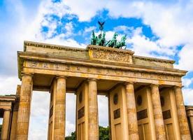 hdr brandenburger tor berlin foto