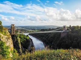 HDR-Clifton-Hängebrücke in Bristol foto