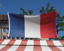 französische flagge von frankreich foto