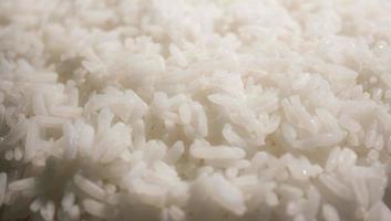 dampfgekochter Reishintergrund.