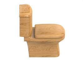 holz wc toilettenklosett 3d illustration 3d illustration3d illustration foto